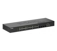 D-Link Switch réseau DGS-1530-28/E – 24 x 10/100/1000 RJ45, 4 x 10G SFP+ Smart, 128 Gbit/s