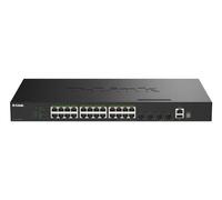 D-Link Commutateur intelligent SmartPro DGS-1530-28P – 24x10/100/1000 PoE+ et 4x10Gb SFP+ – 370 W