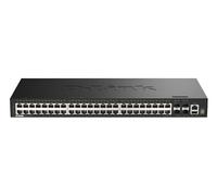 D-Link Switch réseau DGS-1530-52/E Smart Managed 48 ports 1G + 4 ports 10G SFP+ 176 Gbit/s