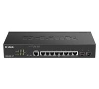 D-Link Commutateur réseau géré DGS-2000-10P Gigabit L2/L3 8xPoE+ 2xSFP 65W 1U Noir