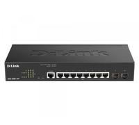D-Link Commutateur réseau géré DGS-2000-10P Gigabit L2/L3 8xPoE+ 2xSFP 65W 1U Noir