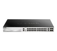 D-Link DGS 3130-30TS - Commutateur - L3 Lite - Géré - 24 x 10/100/1000 + 2 x 10 Gigabit Ethernet + 4 x 10 Gigabit SFP+ - de bureau, Montable sur rack G