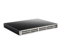 D-Link DGS-3130-54PS Géré L3 Gigabit Ethernet (10/100/1000) Connexion Ethernet, supportant l'alimentation via ce port (PoE) Noir, Gris