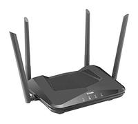 D-Link DIR-X1560 Routeur Wi-FI 6 EXO AX1500 Ports Ethernet Gigabit, MU-MIMO, Pilotage de Bande, 1024 QAM, OFDMA, WPA3, pare-feu, Speedtest. Compatible Alexa/Google Assistant