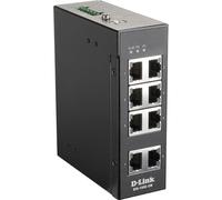D-Link Commutateur DIS 100E-8W – Non géré 8 x 10/100 – Rail DIN, fixation murale – Tension CC