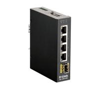 Switch réseau D-LINK DIS 100G-5SW - Commutateur - non géré - 4 x 10/100/1000 + 1 x 100/1000 SFP - Montage sur rail DIN, fixation murale