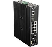 D-Link DIS-200G-12PS Switch Manageable Smart L2 Industriel 12 Ports - 10 Ports Gigabit (8xPoE Budget 240W) + 2 Ports SFP - Format Rail-DIN