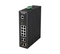 D-Link DIS-200G-12PS commutateur réseau Géré L2 Gigabit Ethernet (10/100/1000) Connexion Ethernet, supportant l'alimentation via ce port (PoE) Noir