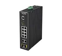D-Link DIS-200G-12PS Switch Manageable Smart L2 Industriel 12 Ports - 10 Ports Gigabit (8xPoE Budget 240W) + 2 Ports SFP - Format Rail-DIN
