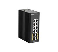 D-Link DIS‑300G‑12SW Géré L2 Gigabit Ethernet (10/100/1000) Noir