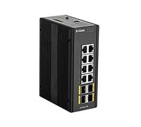 D-Link DIS‑300G‑12SW – Géré L2 Gigabit Ethernet (10/100/1000) Noir
