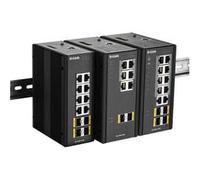 Switch réseau D-LINK DIS 300G-8PSW - Commutateur - Géré - 4 x 10/100/1000 (PoE+) + 2 x 10/100/1000 + 2 x 100/1000 SFP - Montage sur rail DIN, fixation murale - PoE+ (120