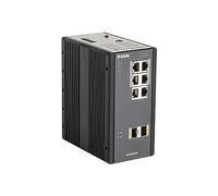 D-Link DIS 300G-8PSW - Commutateur - Géré - 4 x 10/100/1000 (PoE+) + 2 x 10/100/1000 + 2 x 100/1000 SFP - Montage sur rail DIN, fixation murale - PoE+ (120 W) G