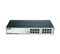 D-Link DGS-1016D/E commutateur réseau Non-géré Noir, Métallique