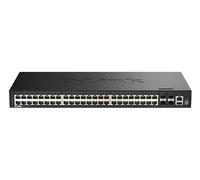 D-Link Switch réseau DGS-1530-52/E Smart Managed 48 ports 1G + 4 ports 10G SFP+ 176 Gbit/s