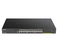 Switch réseau D-LINK DGS 1250-28XMP - Commutateur - L3 Lite - intelligent - 24 x 10/100/1000 (PoE) + 4 x 10 Gigabit SFP+ - Montable sur rack - PoE (370 W)