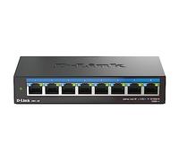 D-Link DMS-108 Commutateur de Bureau Non géré Multi-Gigabit 8 Ports 2,5 G avec Huit Ports 2,5 Gigabit, sans Ventilateur, Profil Bas, Compact, boîtier métallique, QoS, Plug and Play