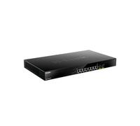 D-Link DMS-1100-10TP Commutateur Géré L2 8x2.5G Ethernet PoE+ 2xSFP+ 10G 80Gbps 1U, VLAN, QoS, STP, Agrégation liens, 240W PoE