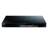 D-Link DMS-1100-10TP commutateur réseau Géré L2 Connexion Ethernet, supportant l'alimentation Via ce Port (PoE) 1U Noir
