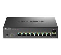 D-Link DMS 1250-10SPL - Commutateur - C2+ - intelligent - 2 x 10/100/1000/2.5G (PoE++) + 6 x 10/100/1000/2.5G (PoE+) + 2 x 10 Gigabit SFP+ - de bureau - PoE++ (120 W)