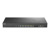 D-Link DMS-1250-12TP - Commutateur - C2+ - intelligent - 8 x 10/100/1000/2.5G (PoE+) + 2 x 10 Gigabit Ethernet + 2 x 10 Gigabit SFP+ - de bureau - PoE+ (240 W) G