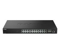 D-Link Commutateur DMS-1250-28 C2+ intelligent 24x 10/100/1000/2.5G + 4x 10 Gigabit SFP+ de bureau