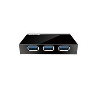 D-Link DUB-1340/E Hub USB 3.2 Gen 1 (3.1 Gen 1) Noir 4 Ports Type A, Alimentation 5V/4A, Compatible Windows XP/Vista/7, macOS X+, Plug and Play, 97.97x72.45x20.27mm