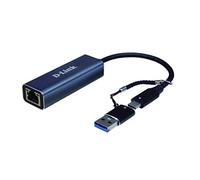 D-Link DUB-2315 Adaptateur USB-C/USB vers 2,5 Gigabit Ethernet. USB-C Thunderbolt 3 ou USB 3.0 vers RJ45 2,5 Gigabit LAN pour PC, MacBook Pro, MacBook Air, iPad Pro, Chromebook, Surface Pro et Plus