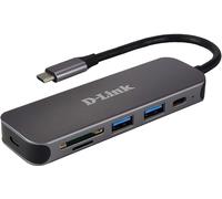 D-Link DUB-2325 Hub Chargeur Avec Lecteur De Cartes 2 x USB 3.0 + 1 x USB-C