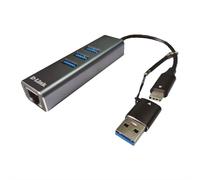 D-Link DUB-2332 Adaptateur Gigabit USB-C avec 3 ports USB3.0