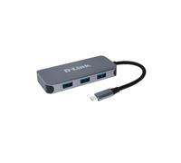 D-Link DUB-2335 : Hub USB-C 6-en-1, HDMI 4K, Gigabit Ethernet, 3x USB 3.2 Gen 1 Type-A, USB-C, Power Delivery 60W, compatible Windows/macOS