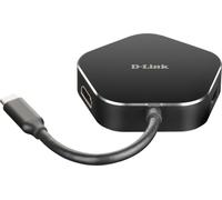 D-Link DUB-M420 Hub USB-C 4-en-1 avec HDMI/Power Delivery- Idéal pour Partager une Connexion Entre Plusieurs Périphériques USB