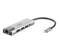 D-Link DUB-M520 Hub USB-C 5 ports USB 3.0 avec HDMI, Ethernet, port de charge USB-C