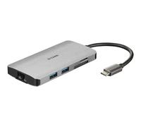 D-Link DUB-M810 station d'accueil Avec fil USB 3.2 Gen 1 (3.1 Gen 1) Type-C Aluminium