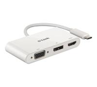 D-Link Adaptateur USB-C DUB-V310 3-en-1 HDMI/VGA/DisplayPort