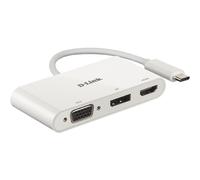 D-Link DUB-V310 Adapter USB Typ C auf HDMI, VGA und Display Port, 3 in (D-Link)