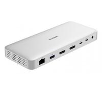D-Link Station d'accueil DUF-901/E USB-C USB4 8K/4K 100W PD Ethernet 2.5GbE Gris verrou Kensington