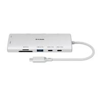 D-Link DUP-A01 Hub USB-C 10-en-1, 2X HDMI 4K@60Hz, USB 3.1/3.0, Power Delivery 100W, Lecteurs SD/microSD, Ethernet Gigabit - Station d’Accueil USB-C pour MacBook, PC, Android