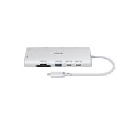 D-Link DUP-A01 Hub USB 3.2 Gen 1 Type-C, Gigabit Ethernet, Lecteur Cartes SD/MicroSD, Ports USB Type-A/Type-C, HDMI 4K Ultra HD 60Hz, USB Power Delivery 100W