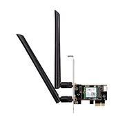 D-Link DWA-X582 Carte PCIe WiFi 6 AX3000 avec Bluetooth 5.0, MU-MIMO, bibande, antennes détachables à Gain élevé, WPA3, avec Support de Profil Bas, Compatible avec Windows