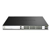 D-Link DXS 3130-28P - Commutateur - C3 - Géré - 24 x 1/2.5/5/10GBase-T (PoE++) + 4 x 10 Gigabit / 25 Gigabit SFP28 - Montable sur rack - PoE++ (790 W)