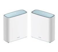D-Link M32-2 Système Mesh Eagle Pro AI AX3200 (Pack de 2) avec IA Wi-FI/Optimiseur de trafic, contrôle Parental IA, Ports Gigabit, MU-MIMO, 1024 QAM, OFDMA, WPA3, Compatible Alexa/Google Assistant