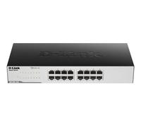 D-Link GO-SW-16G Non-géré L2 Gigabit Ethernet (10/100/1000) 1U Noir