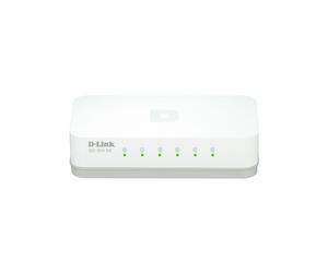 D-Link GO-SW-5E/E Commutateur Fast Ethernet 5 ports RJ-45 10/100 Non-géré, Auto MDI/MDI-X, 2000 entrées MAC, IEEE 802.3/3az/3u/3x, DC-in