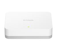 D-Link GO-SW-5G Mini Switch Gigabit 5 Ports Ethernet Blanc - Idéal Partage de Connexion et Mise en Réseau Small/Home Office