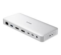D-Link Station d'accueil DUF-901/E USB-C USB4 8K/4K 100W PD Ethernet 2.5GbE Gris verrou Kensington