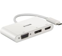 D-Link Adaptateur USB-C DUB-V310 3-en-1 HDMI/VGA/DisplayPort