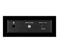 D-Link DGS-1005P/E commutateur réseau Non-géré Gigabit Ethernet (10/100/1000) Connexion Ethernet, supportant l'alimentation via ce port (PoE) Noir