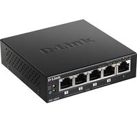 D-Link DGS-1005P/E commutateur réseau Non-géré Gigabit Ethernet (10/100/1000) Connexion Ethernet, supportant l'alimentation via ce port (PoE) Noir