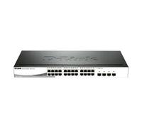 D-Link DGS-1210-24P Géré L2 Gigabit Ethernet (10/100/1000) Connexion Ethernet, supportant l'alimentation via ce port (PoE) Noir